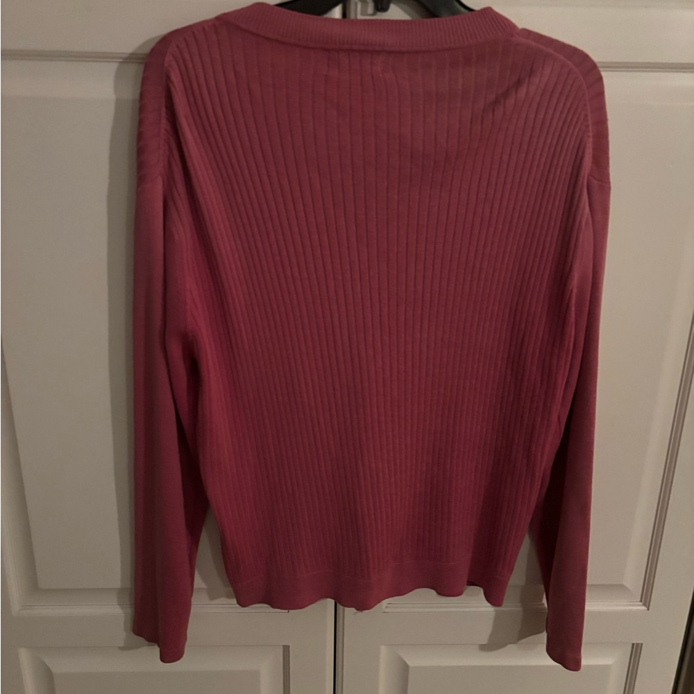 Chicos Design Zip Up Cardigan Size 2/large Silk Blend- - Picture 4 of 8